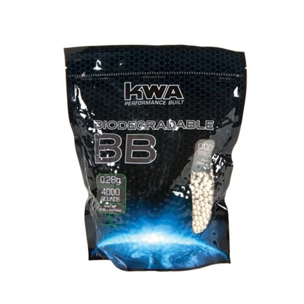 KWA 0.28G BIO BB Airsoft Mermi 4000 Adet
