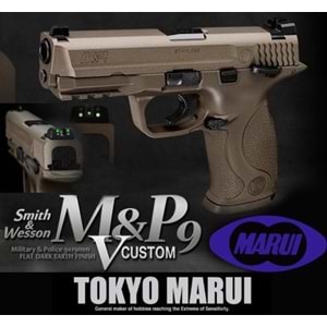 TOKYO MARUI M&P9 Vcustom GBB Airsoft Tabanca - Çöl Rengi