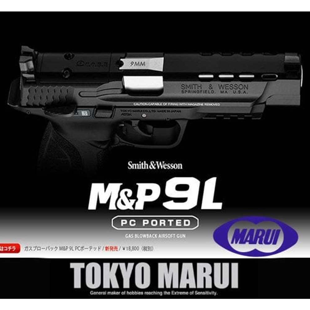 Tokyo Marui MP9L PC PORTED GBB Airsoft Tabanca