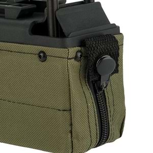 A&K Airsoft M249 Tipi AEG'ler için 1500 BB Box Şarjör - Yeşil Renk
