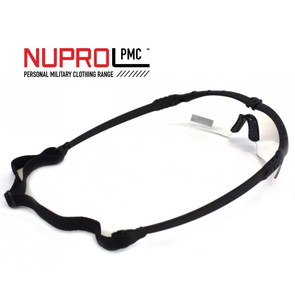 Nuprol Airsoft Gözlük SIYAH Çerçeve, ŞEFFAF Cam 6042-BKCL