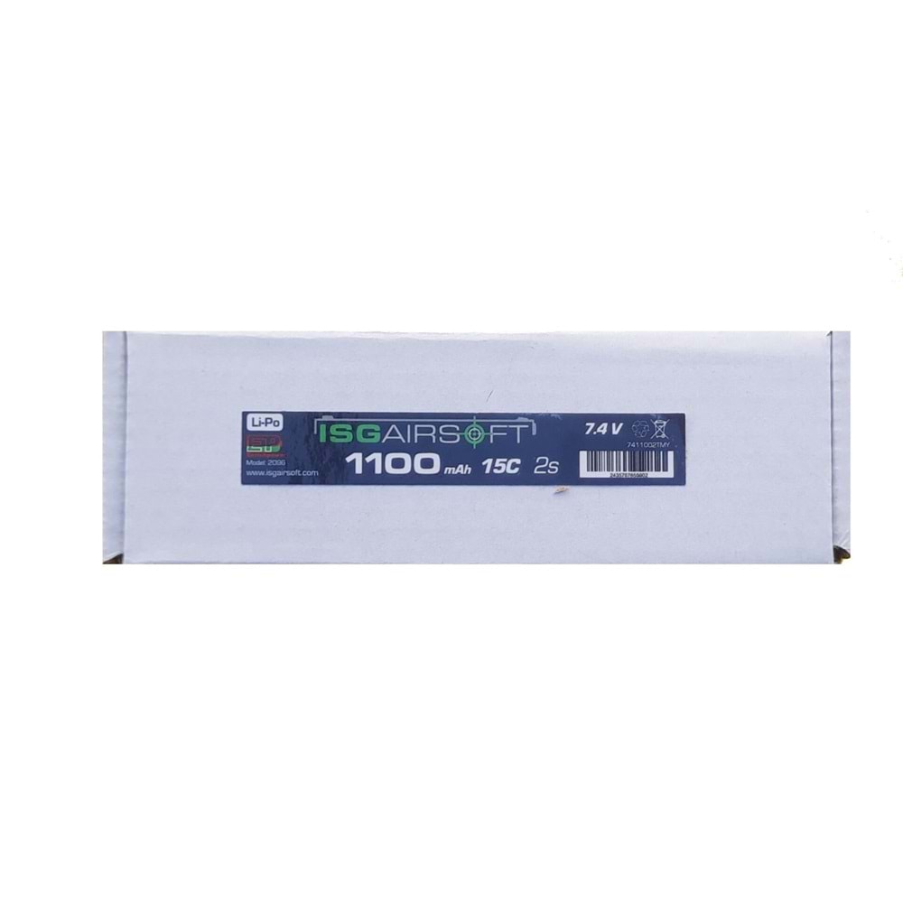 ISG 7.4V 2 YAPRAK TAMIYA 1100MAH 15C AİRSOFT LIPO PIL