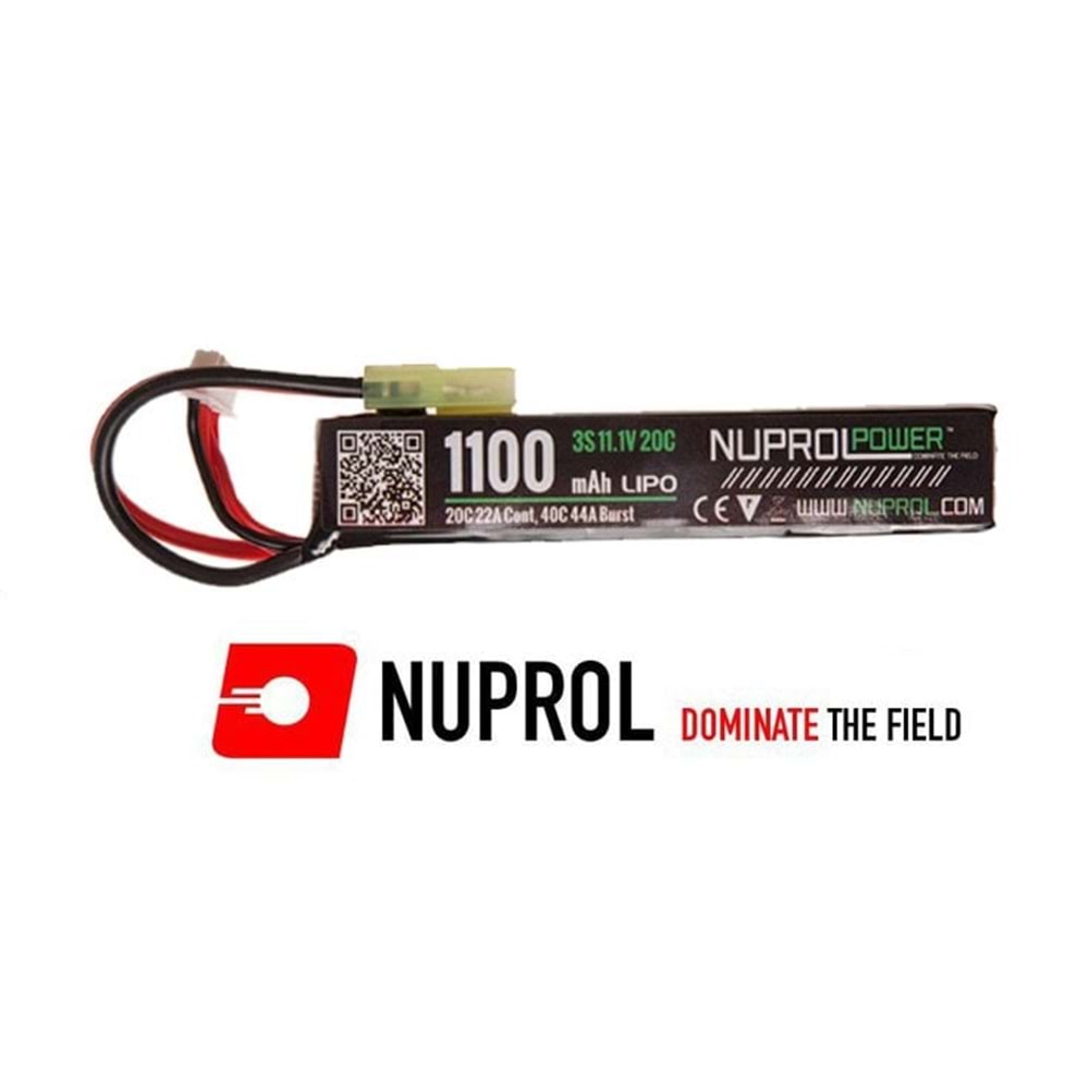 NP POWER 1100MAH 11.1V LIPO 20C STICK TYPE (8055)