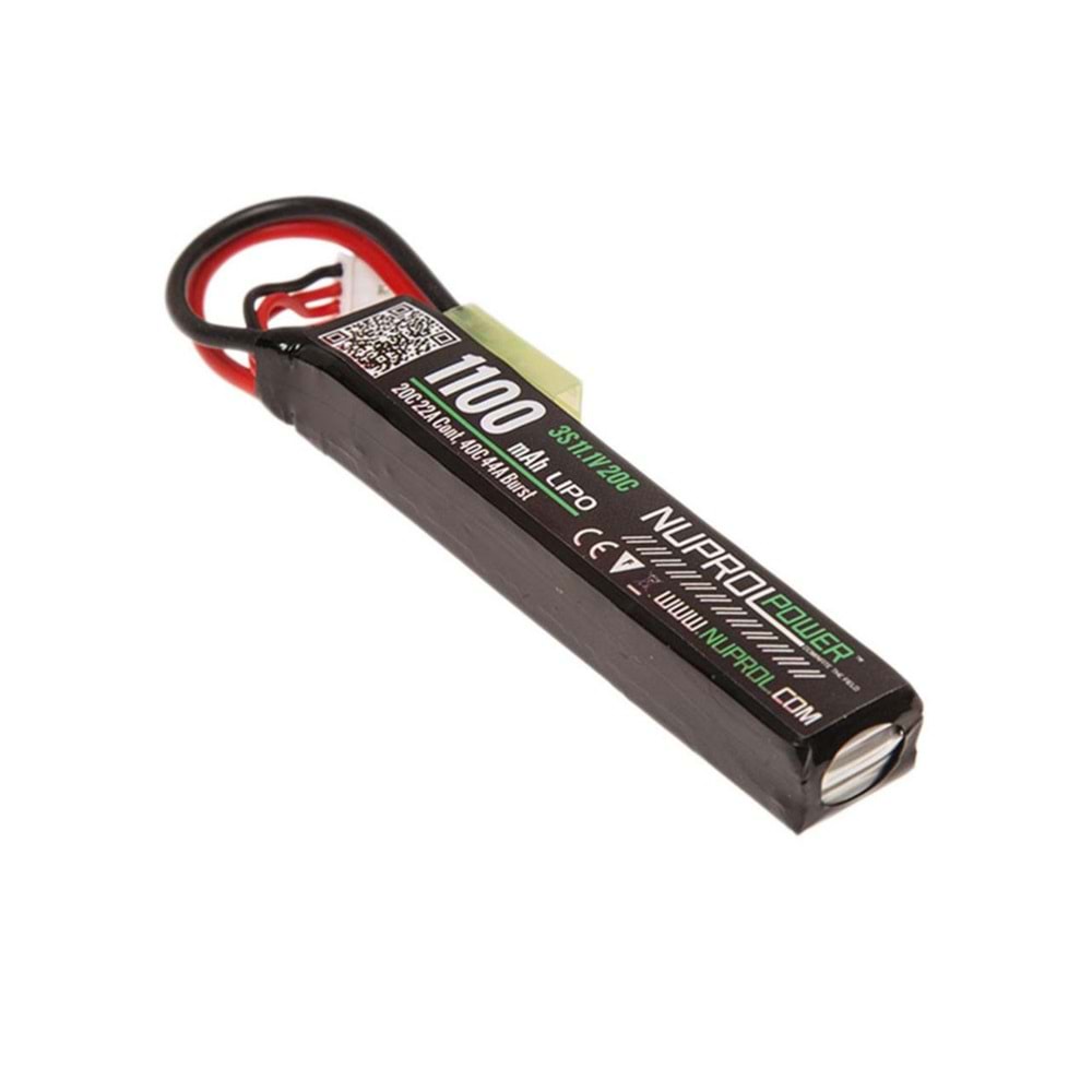 NP POWER 1100MAH 11.1V LIPO 20C STICK TYPE (8055)