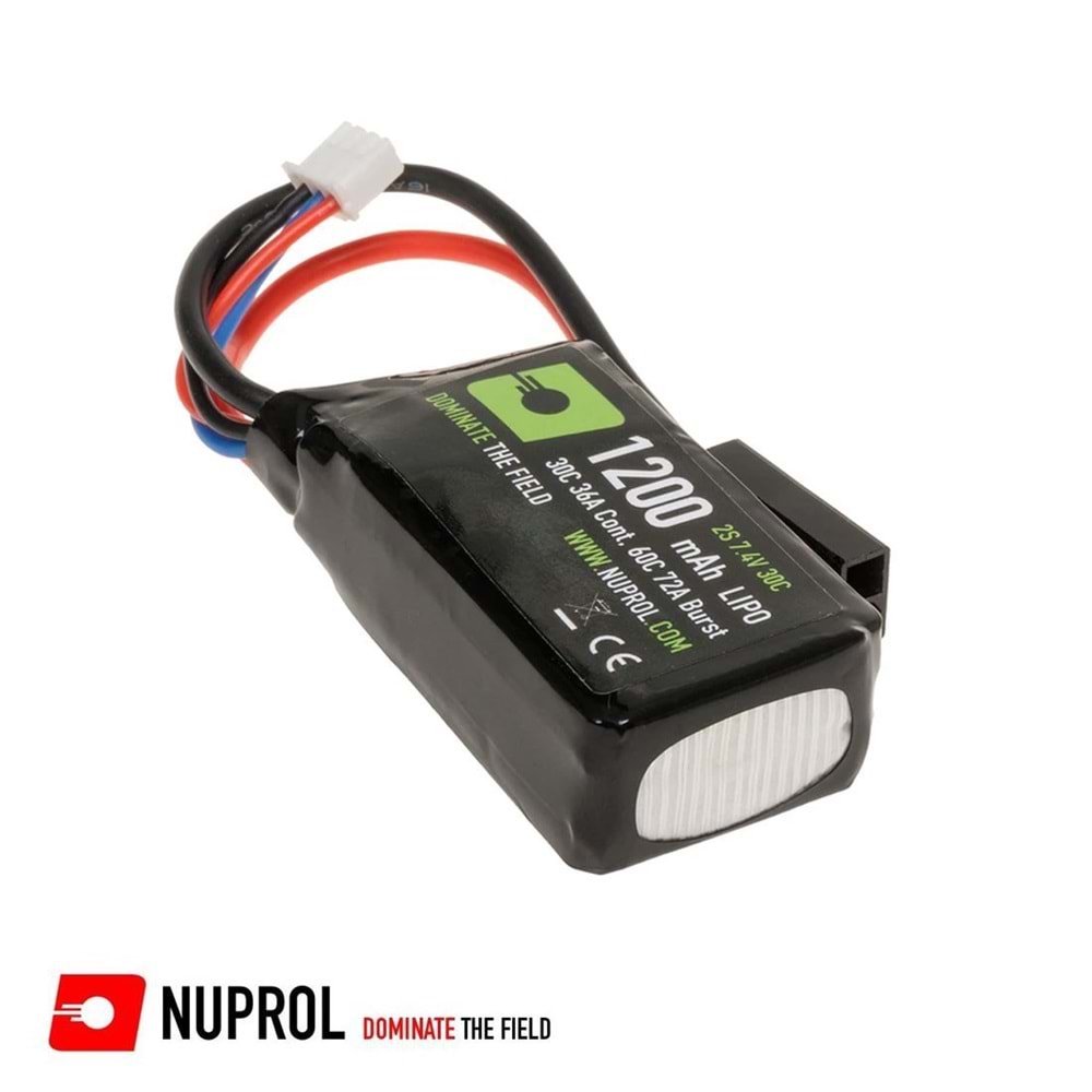 NUPROL 7.4v 1200mAh LiPo Dipçik/PEQ Tipi Pil