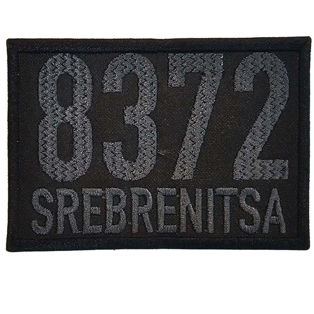 8372 SREBRENİTSA PATCH – BLACK