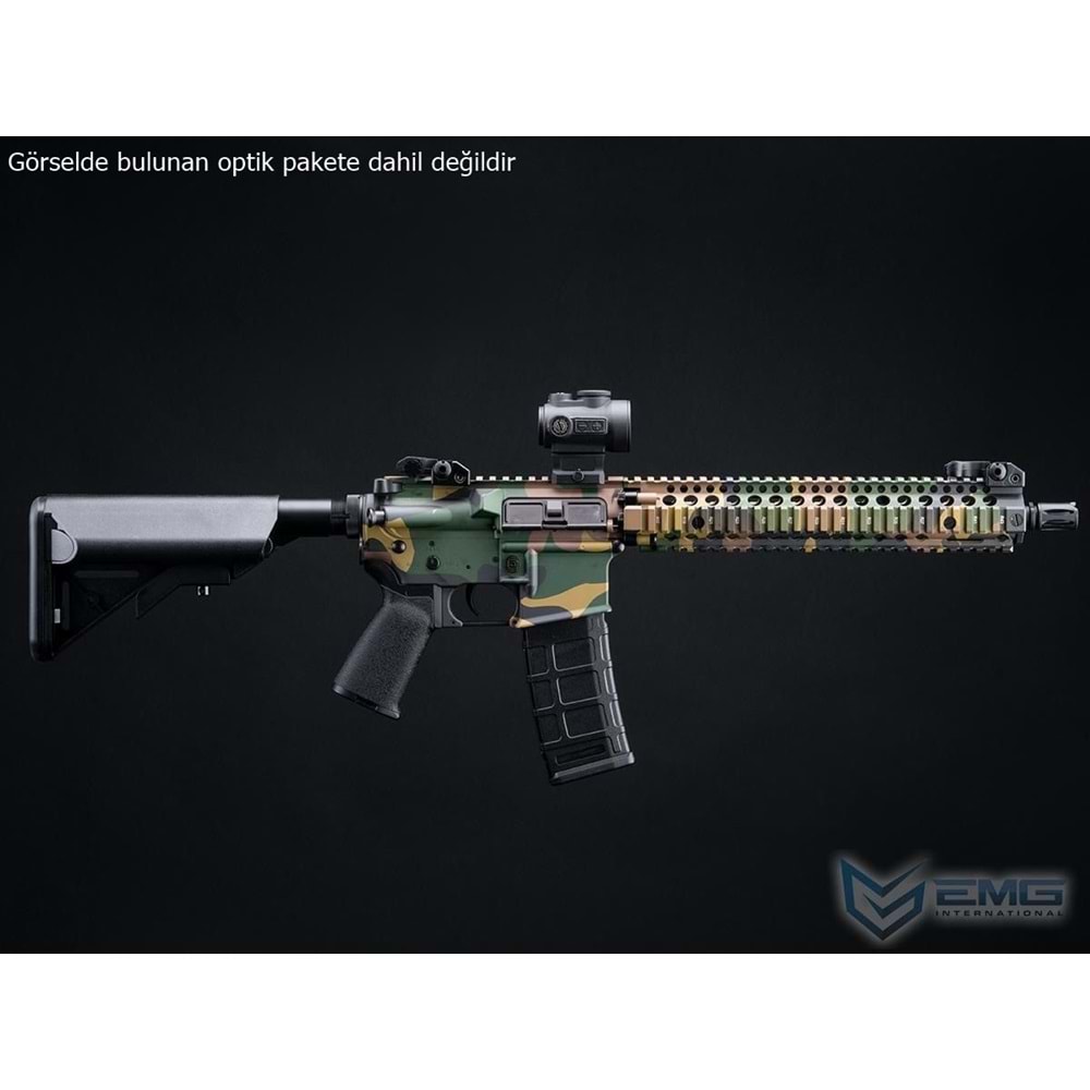 EMG Daniel Defense Lisanslı DDM4A1 WOODLAND Airsoft AEG Tüfeği, CYMA Platinum QBS