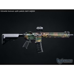 EMG Daniel Defense Lisanslı DDM4A1 WOODLAND Airsoft AEG Tüfeği, CYMA Platinum QBS