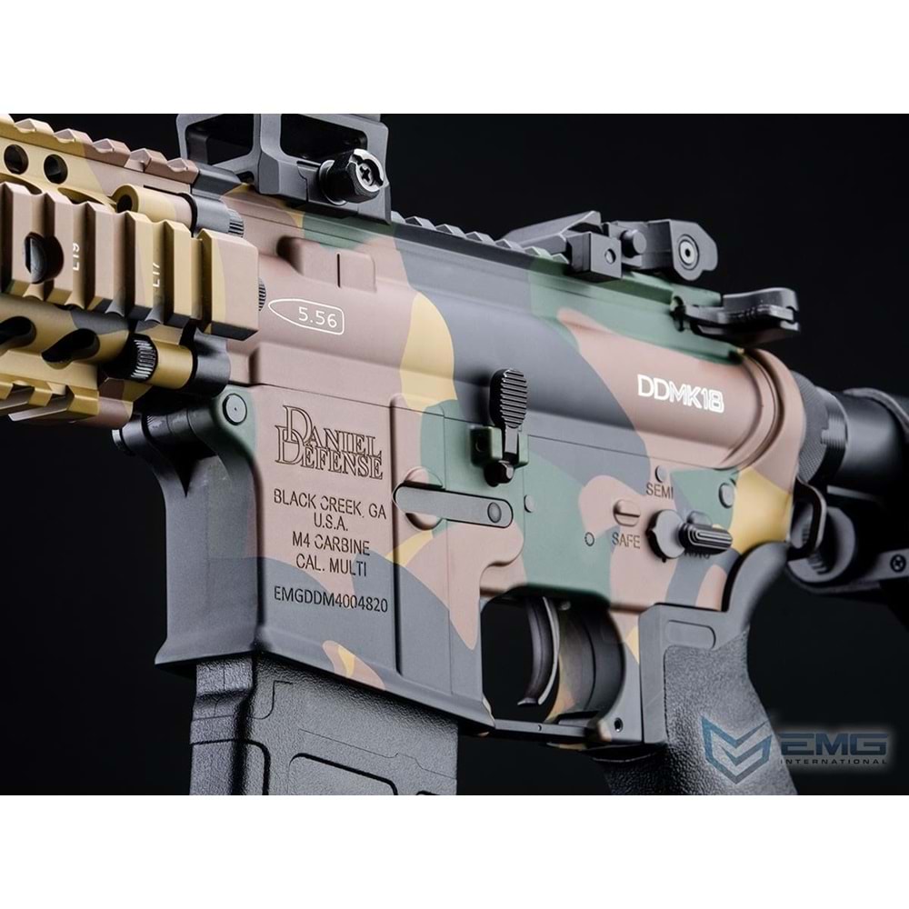 EMG Daniel Defense Lisanslı DDMK18 WOODLAND Airsoft AEG Tüfeği, CYMA Platinum QBS