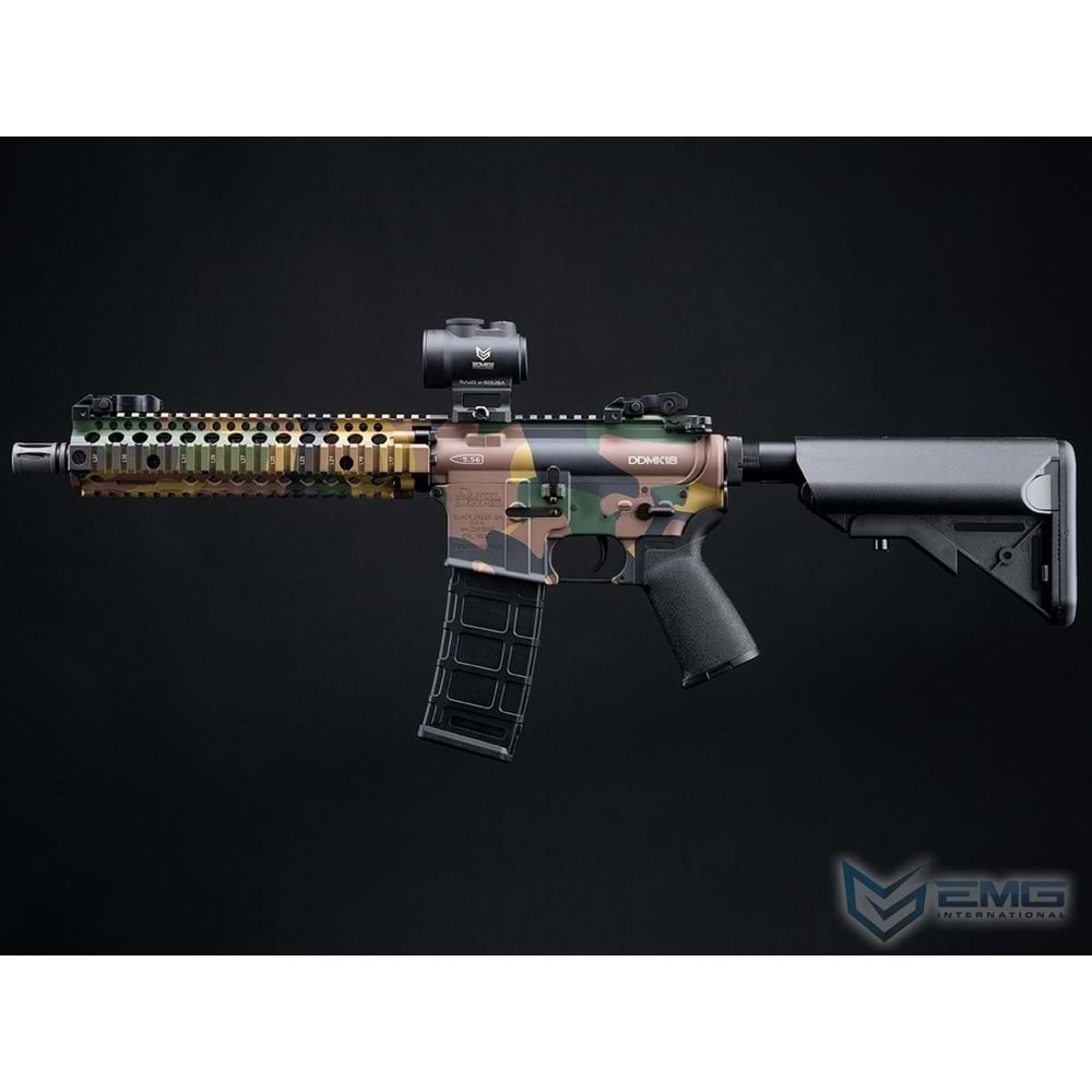 EMG Daniel Defense Lisanslı DDMK18 WOODLAND Airsoft AEG Tüfeği, CYMA Platinum QBS