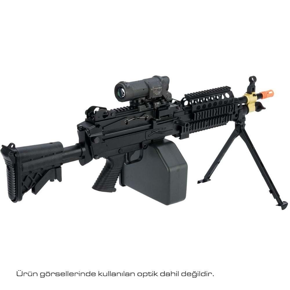 FN Lisanslı M249 MK46 FULLMETAL SIYAH Airsoft Makinalı AEG
