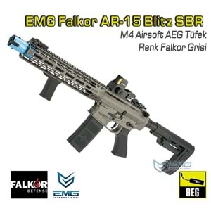 EMG Falkor AR-15 Blitz SBR Airsoft AEG Tüfek Falkor Grisi