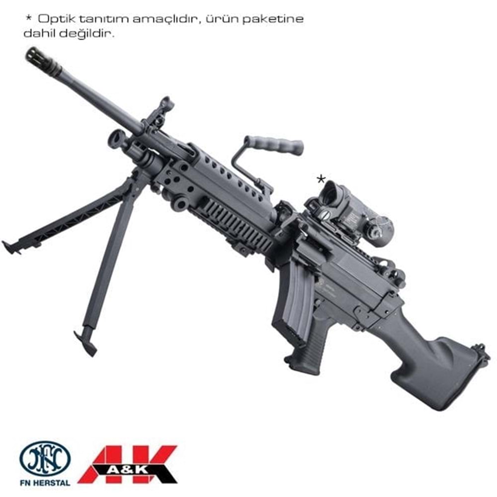 AK FN Lisanslı M249 ''Featherweight'' AEG Airsoft Makinalı Tüfek