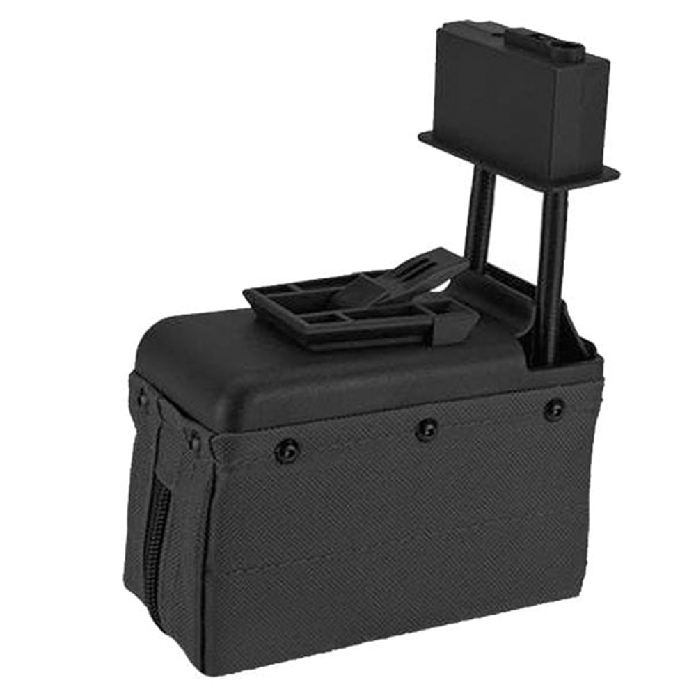 A&K 1500BB Airsoft M249 AEG Tüfek Box Şarjör - Siyah
