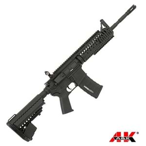 AK 13.5'' VLTOR Style CASV M4 Carbine AEG Airsoft Tüfek - Siyah
