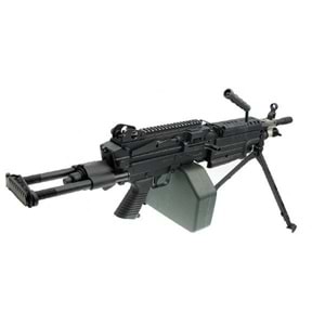 FN Lisanslı M249 PARA FULLMELTAL SIYAH Airsoft Makinalı AEG