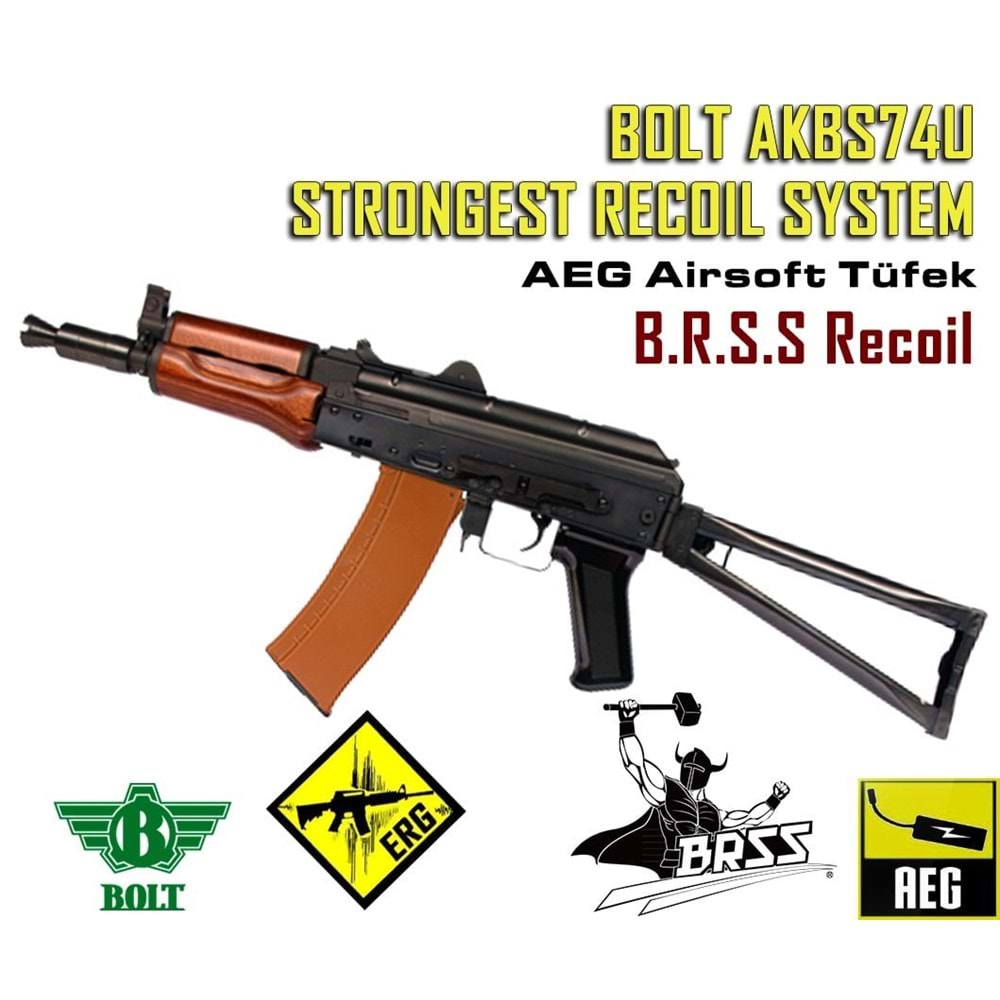 AKS74U Strongest Recoil System BRSS AEG Airsoft Tüfek
