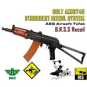 AKS74U Strongest Recoil System BRSS AEG Airsoft Tüfek