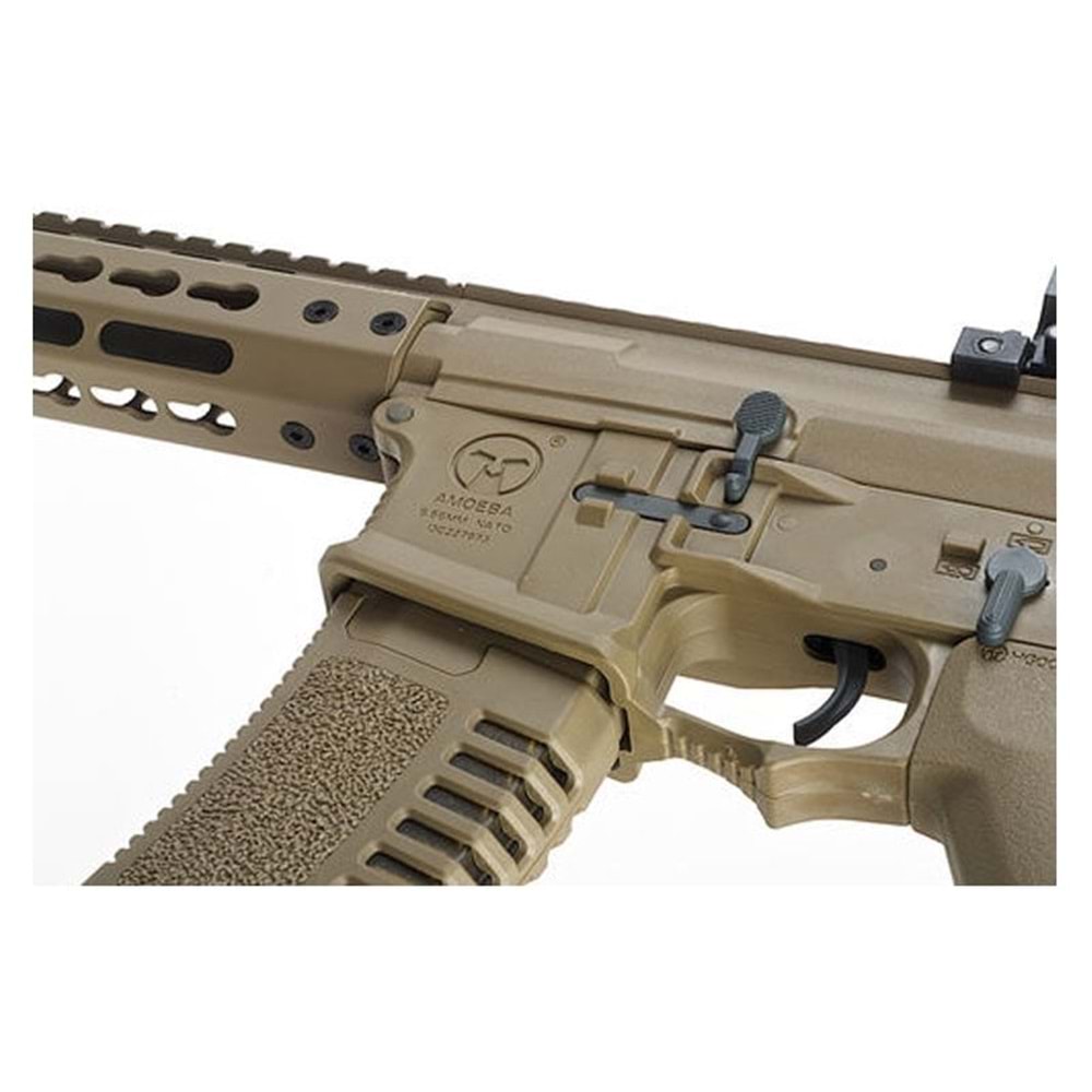 Ares AMOEBA 13.5'' M4 ''Keymod Handguard'' AEG Airsoft Tüfek - Dark Earth