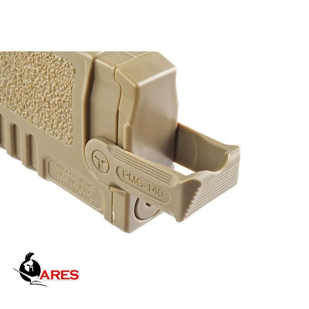 Ares AMOEBA M4/M16 AEG TÜFEKLER İÇİN ''S CLASS'' 140BB Airsoft Şajör - Çöl Rengi