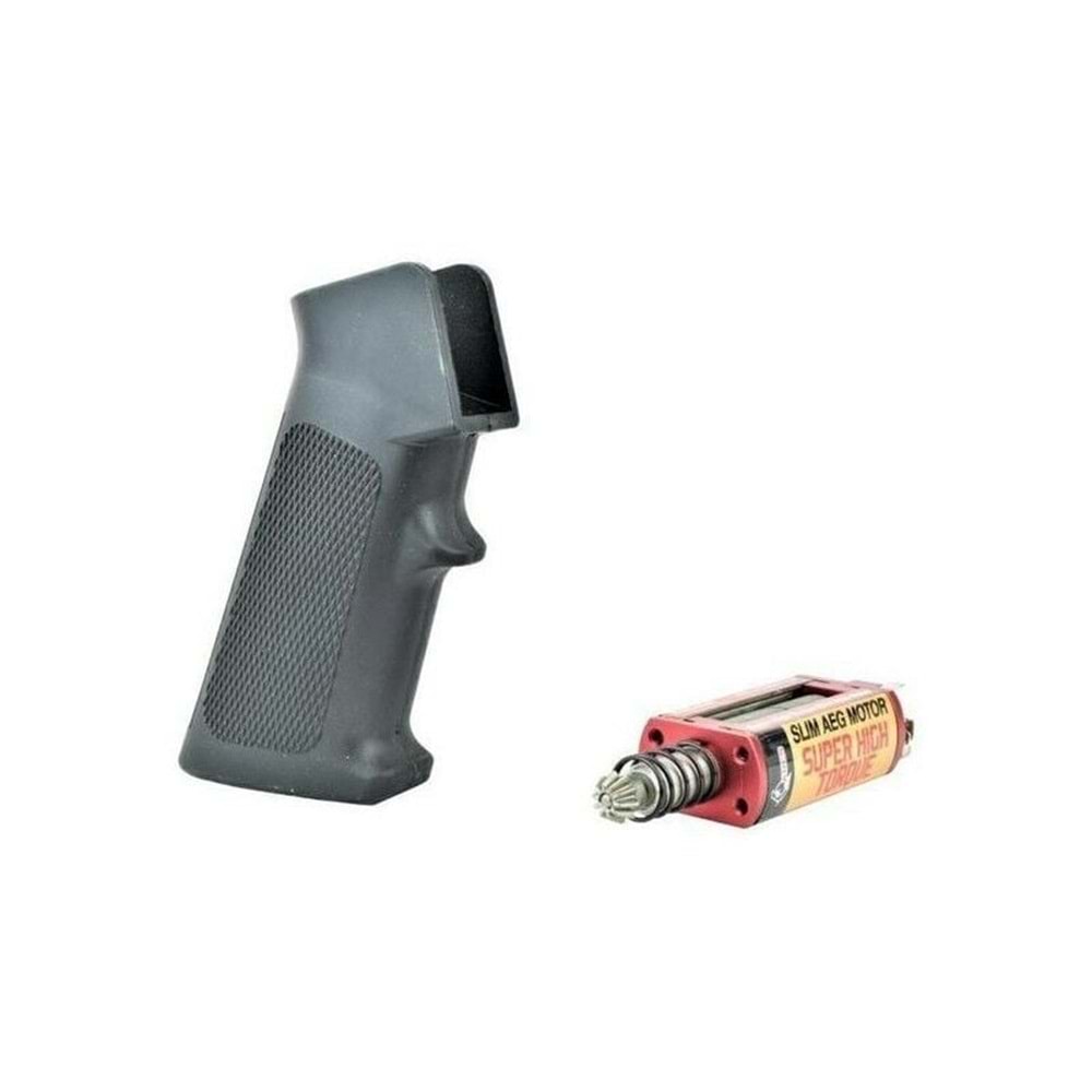 ARES AIRSOFT M4 SIYAH GRIP VE MOTOR SETI (AR-PGM4-B)
