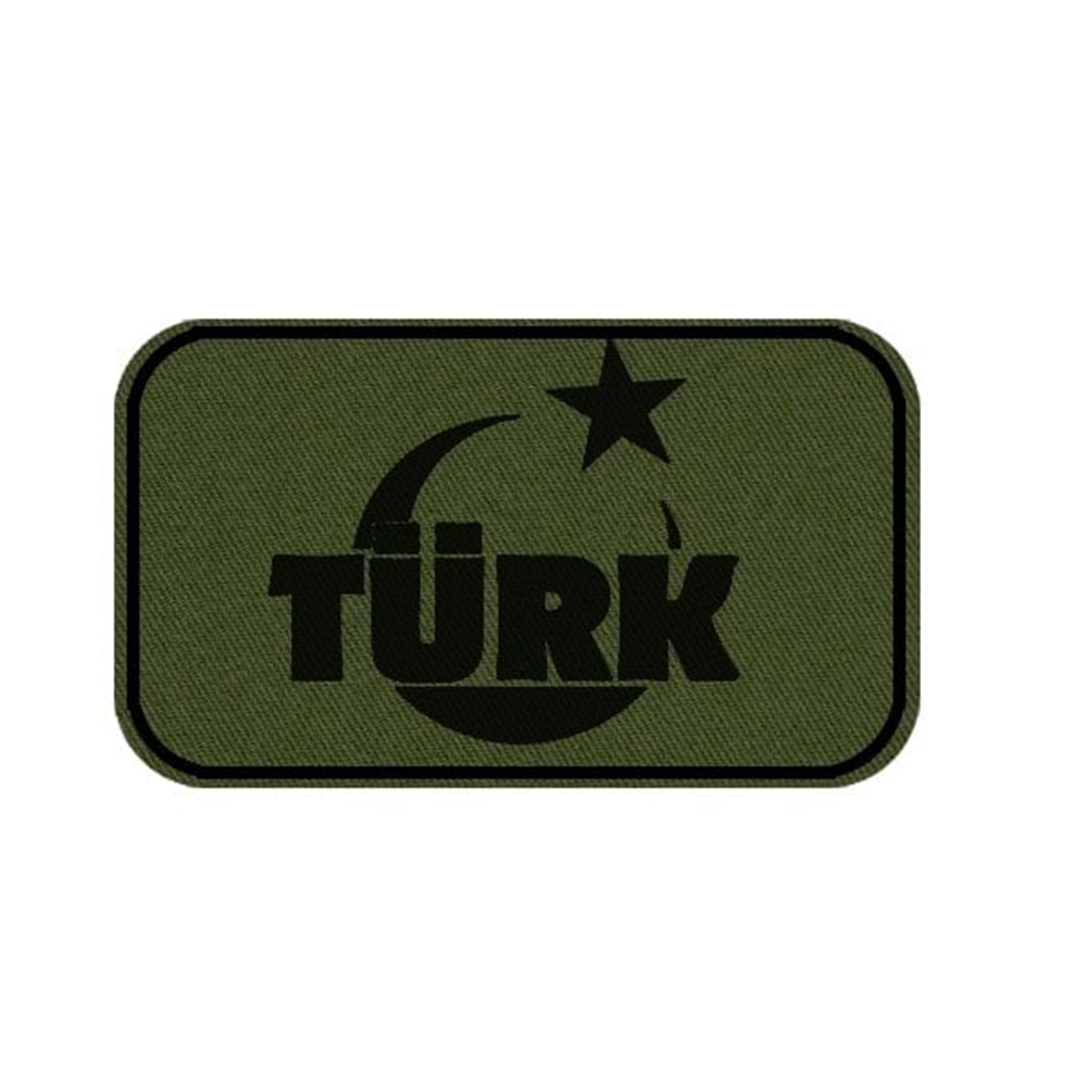 AY YILDIZ TÜRK YAZISI - YEŞİL
