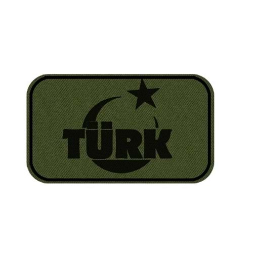 AY YILDIZ TÜRK YAZISI - YEŞİL