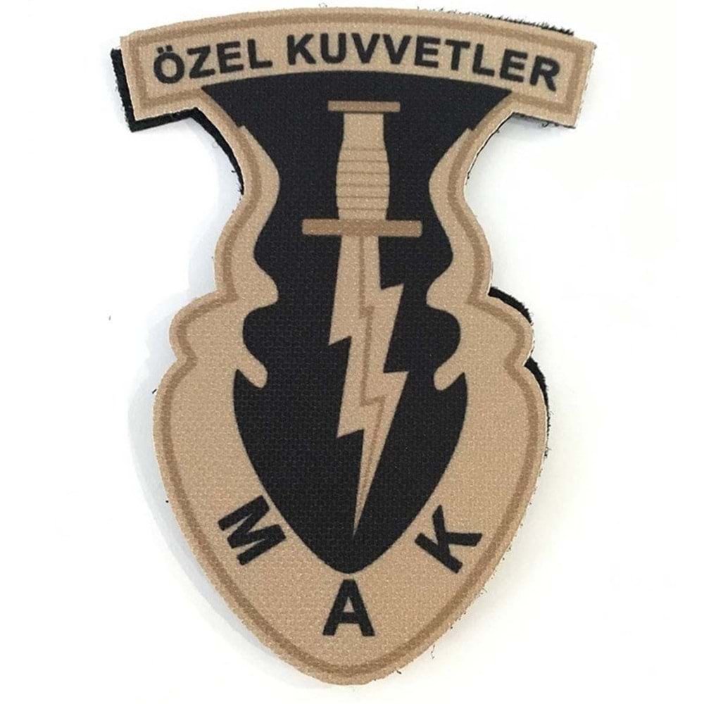 ÖZEL KUVVETLER M.A.K. PATCH ARMA -TAN
