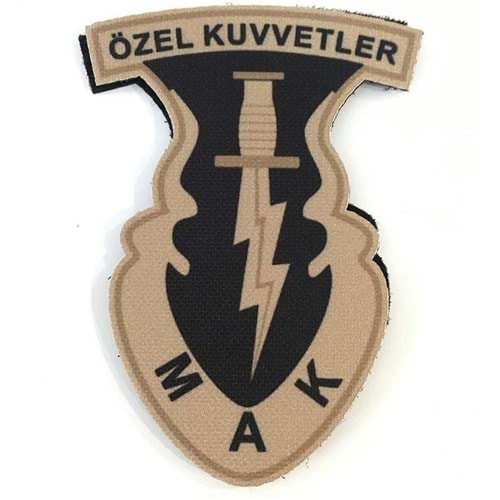 ÖZEL KUVVETLER M.A.K. PATCH ARMA -TAN