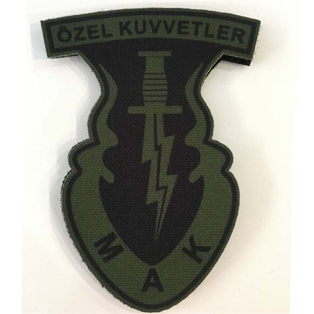 ÖZEL KUVVETLER M.A.K. PATCH ARMA -YESIL