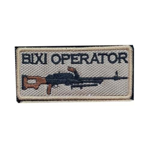 BIXI OPERATOR PATCH- KREM-SİYAH-KAHVE