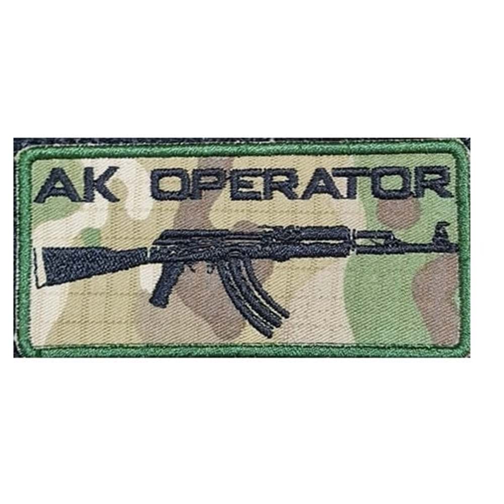 AK OPERATOR PATCH- KAMO-SİYAH