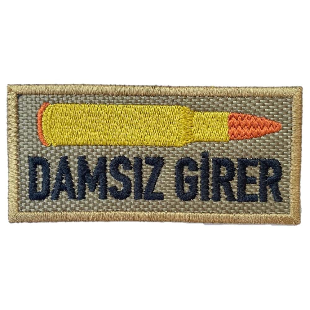 DAMSIZ GİRER KURŞUN PATCH- KREM-SARI-SİYAH