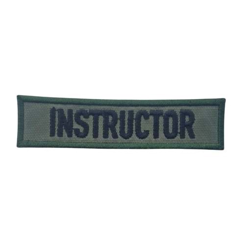 INSTRUCTOR TACTICAL PATCH -YEŞİL
