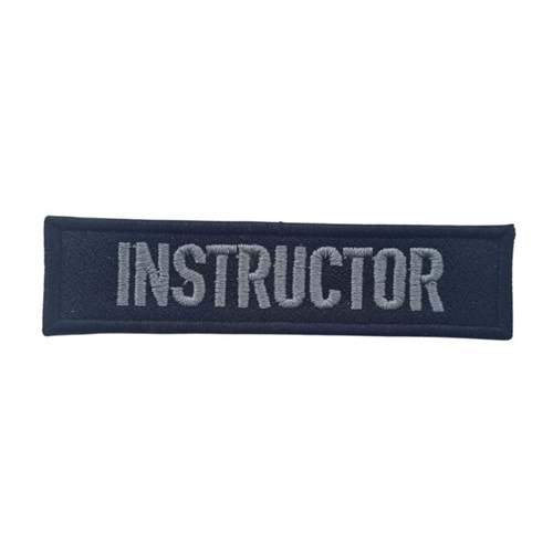 INSTRUCTOR TACTICAL PATCH -SİYAH-GRİ