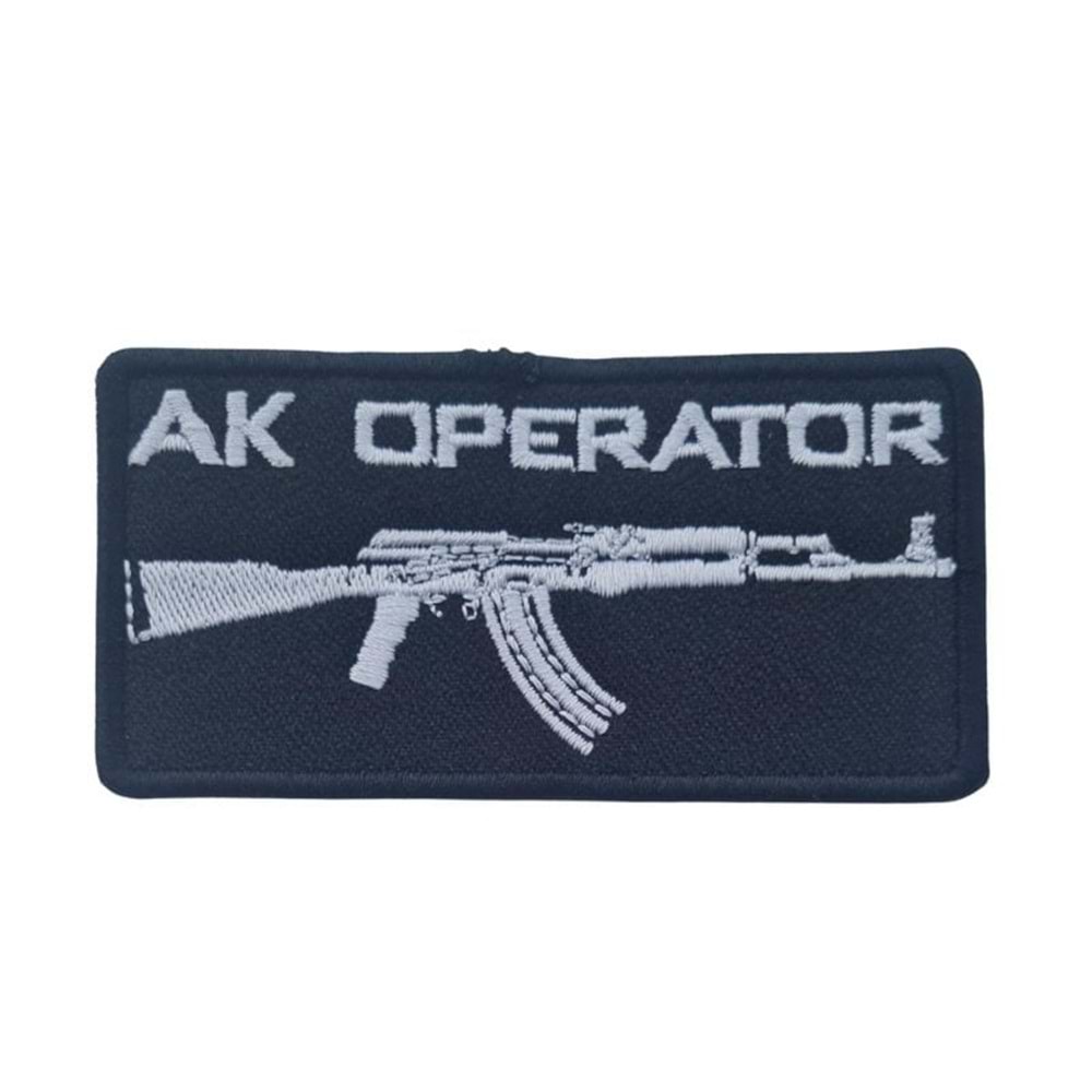AK OPERATOR TACTICAL PATCH -SİYAH-BEYAZ