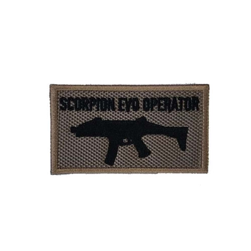 SCORPION EVO OPERATOR Çöl Rengi Siyah PATCH