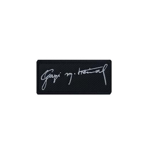 GAZI MUSTAFA KEMAL IMZASI ATATURK PATCH - SIYAH