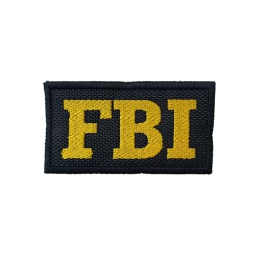 FBI PATCH KUCUK - SARI SIYAH