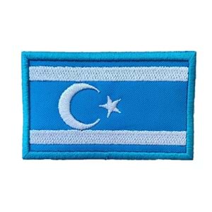 IRAK TÜRKMENLERI BAYRAĞI PATCH - MAVİ BEYAZ