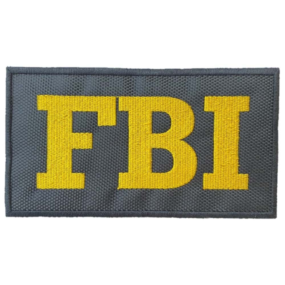 FBI PATCH BÜYÜK - SARI SİYAH