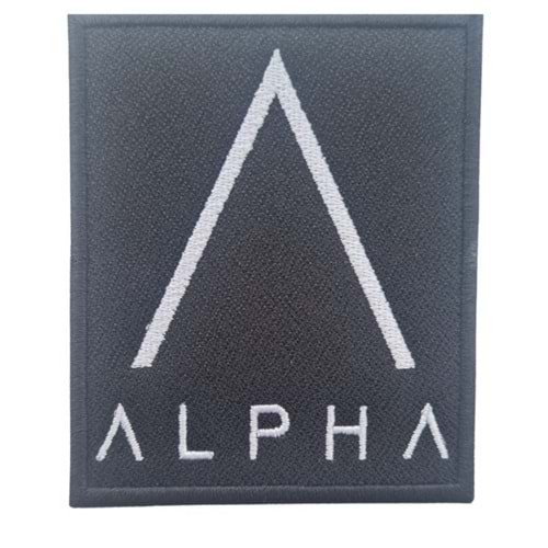 ALPHA TEAM LOGO PATCH - SİYAH-BEYAZ