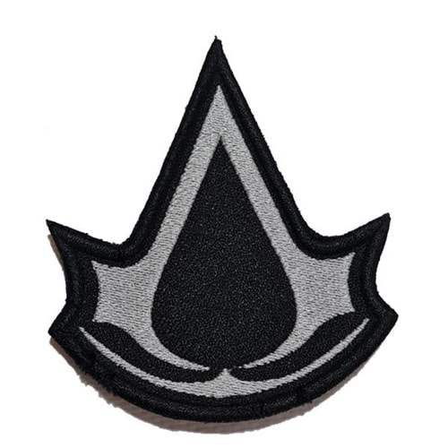 ASSASINS CREED LOGO PATCH - SİYAH-BEYAZ