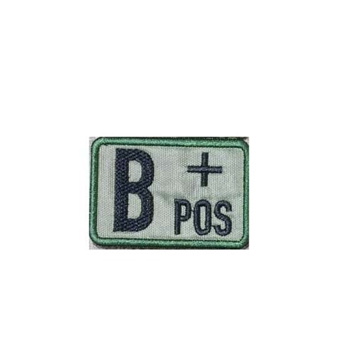 B POZITIF KAN GRUBU PATCH - YEŞİL-SİYAH