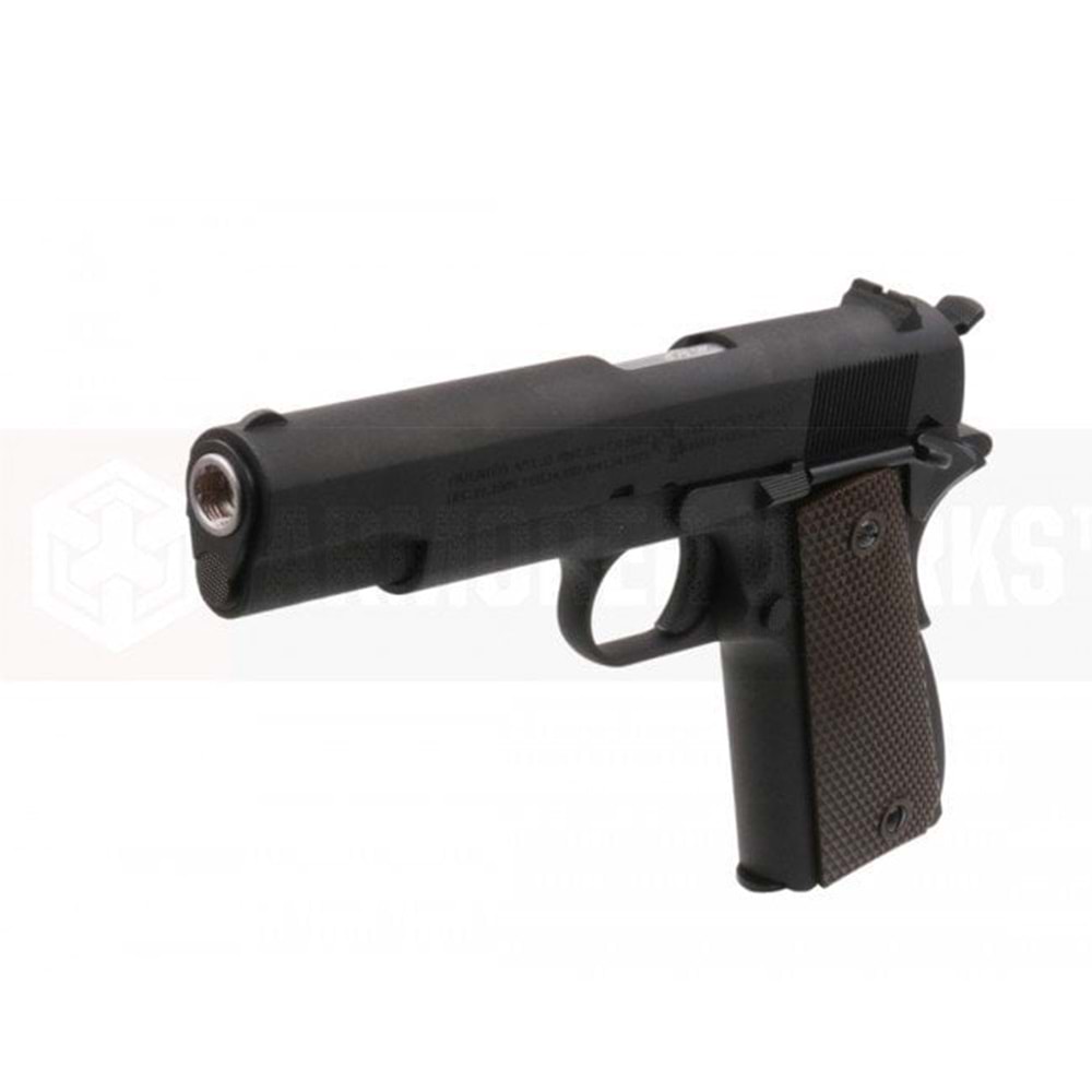 AW CUSTOMS COLT LISANSLI 1911A1 GBB AIRSOFT TABANCA - SİYAH