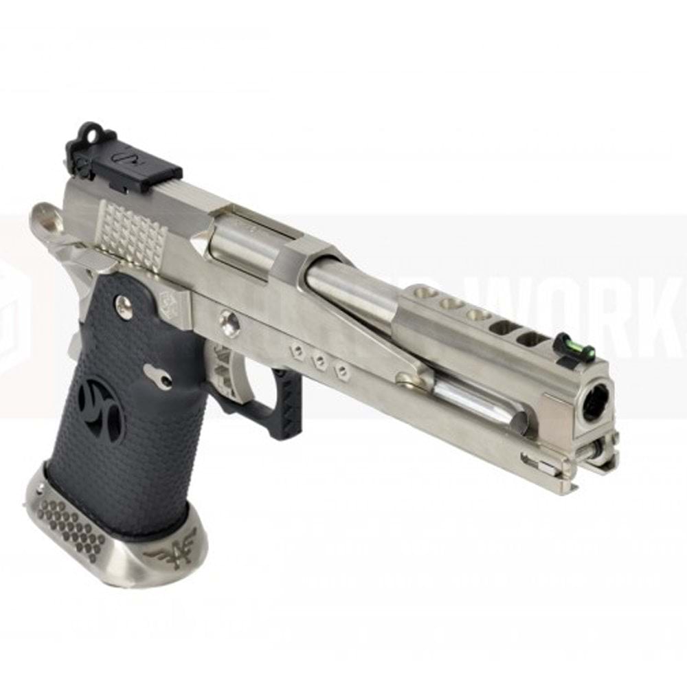 AW HX2201 Gold Standard IPSC Turnuva Tabancası Airsoft - Gümüş