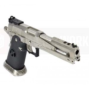 AW HX2201 Gold Standard IPSC Turnuva Tabancası Airsoft - Gümüş