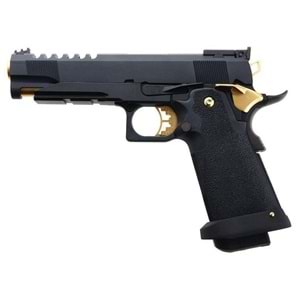 AW HX2701 5.1 Hi-Capa SLIDECUT GBB Airsoft Tabanca ( Black/Gold )
