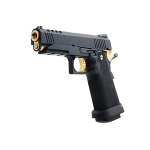 AW HX2711 4.3 Hi-Capa SLIDECUT COMPACT GBB Airsoft Tabanca ( Black/Gold )