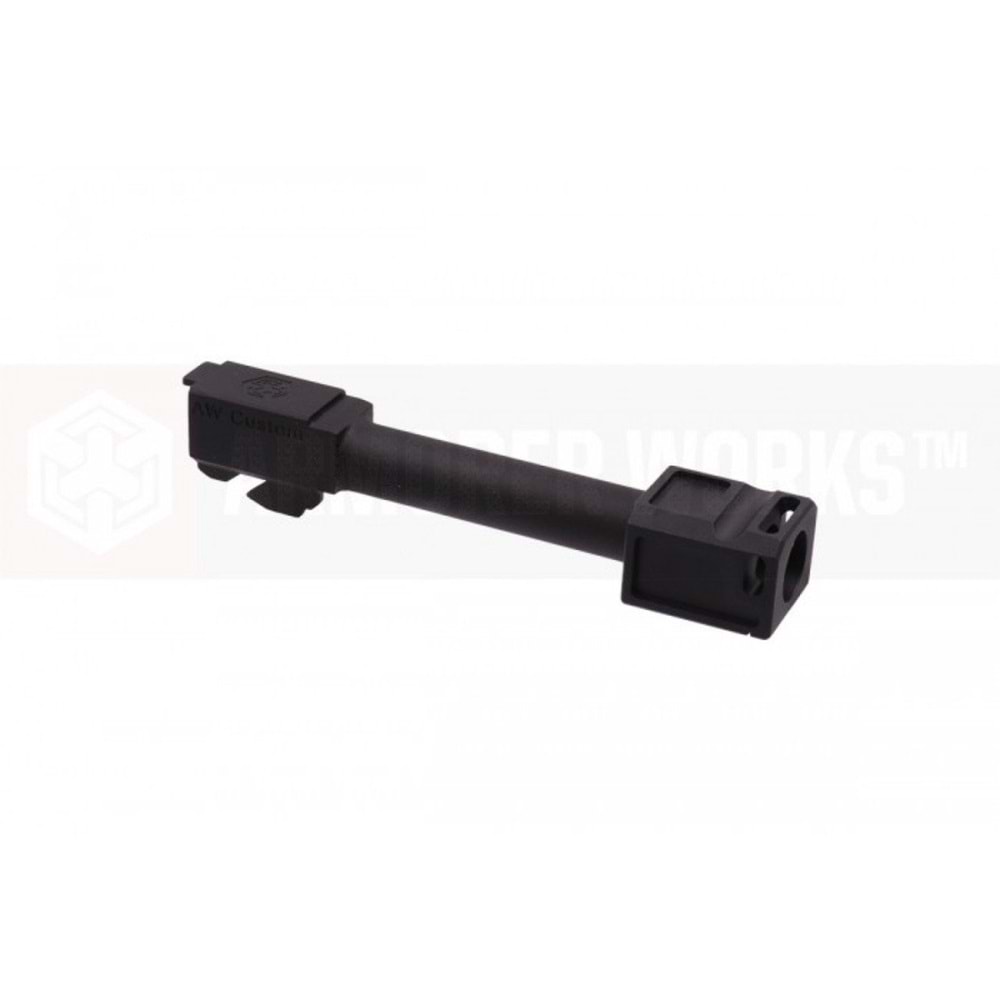 AW, WE Glock Kompensatör + Dış Namlu Kiti (COMPACT / MODEL 1 / SİYAH)